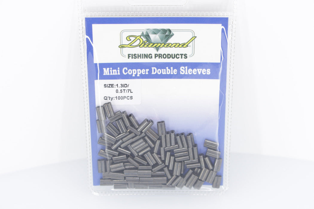Diamond Mini Copper Double Sleeves - Cable Crimps EZ-K