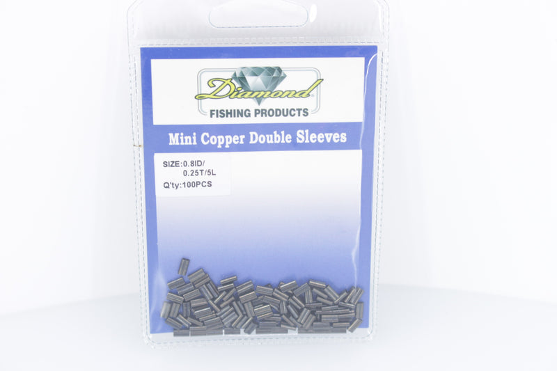 Diamond Mini Copper Double Sleeves - Cable Crimps