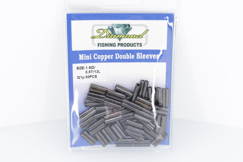 Diamond Mini Copper Double Sleeves - Cable Crimps EZ-K
