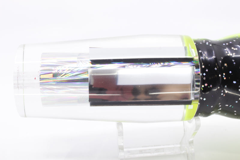 Aloha Lures Clear Mirrored Silver Rainbow Sundowner 14" 11.5oz Skirted Magic Johnson
