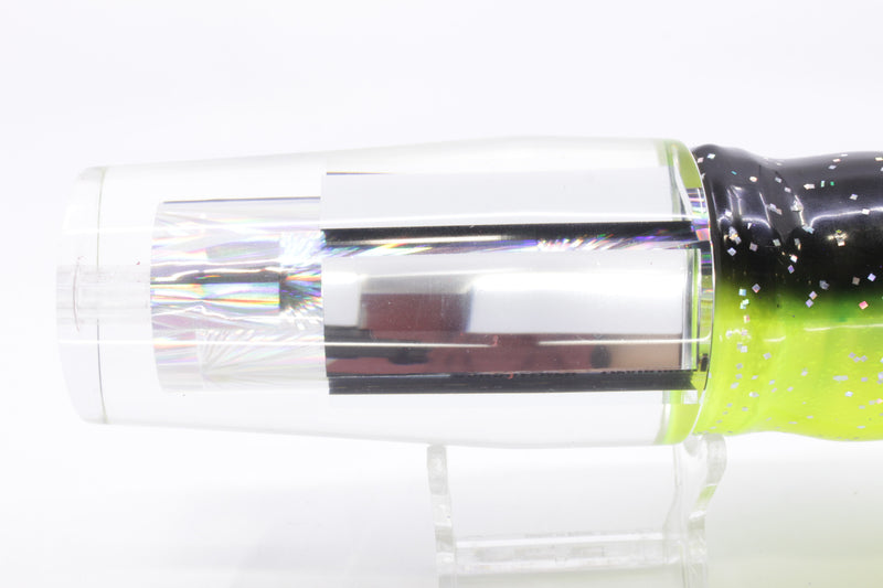 Aloha Lures Clear Mirrored Silver Rainbow Sundowner 14" 11.5oz Skirted Magic Johnson