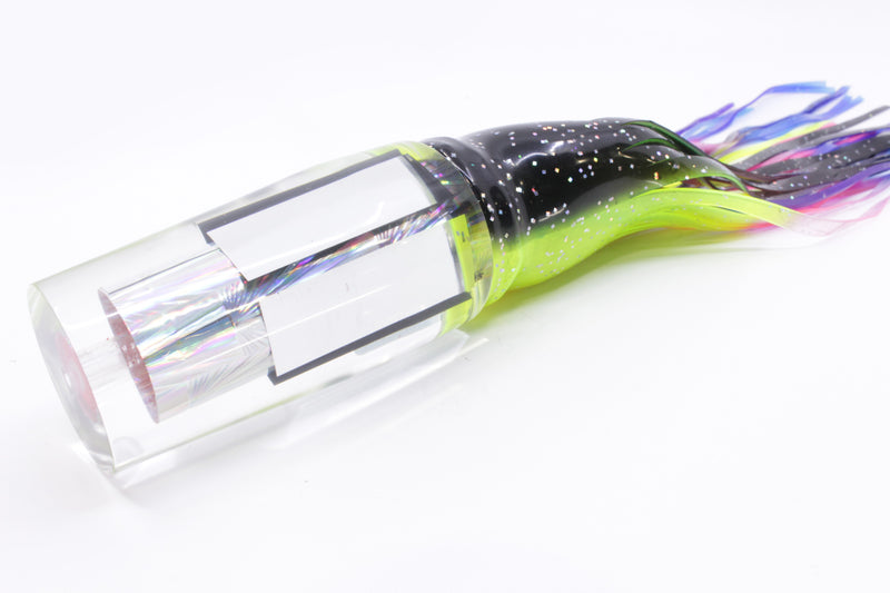Aloha Lures Clear Mirrored Silver Rainbow Sundowner 14" 11.5oz Skirted Magic Johnson