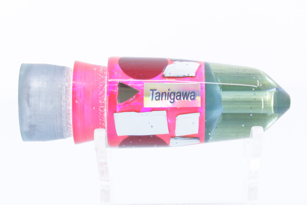 Tanigawa Lures Ice Blue Resin Pink Rainbow Cracked Glass 2-Hole Bullet 7" 5oz