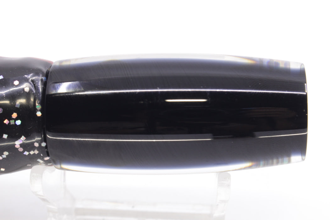 Moyes Lures S&P Black Back Small Shotgun 9" 4oz Skirted Black/Rainbow