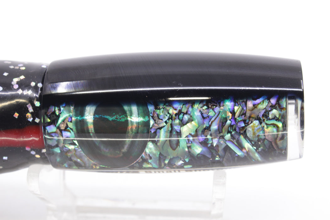 Moyes Lures S&P Black Back Small Shotgun 9" 4oz Skirted Black/Rainbow