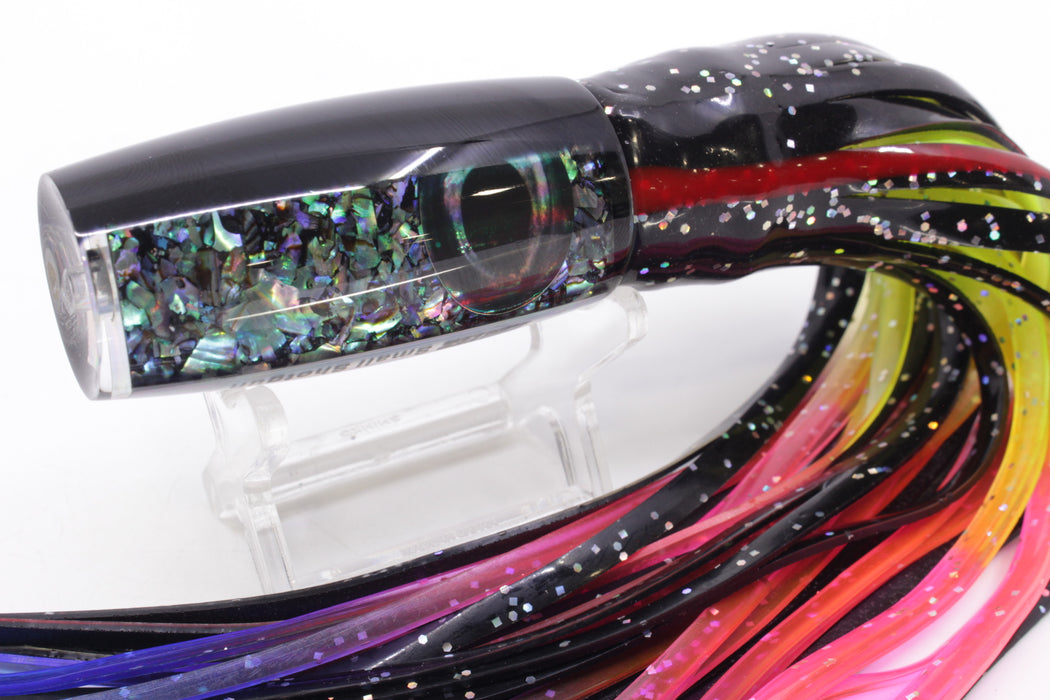 Moyes Lures S&P Black Back Small Shotgun 9" 4oz Skirted Black/Rainbow