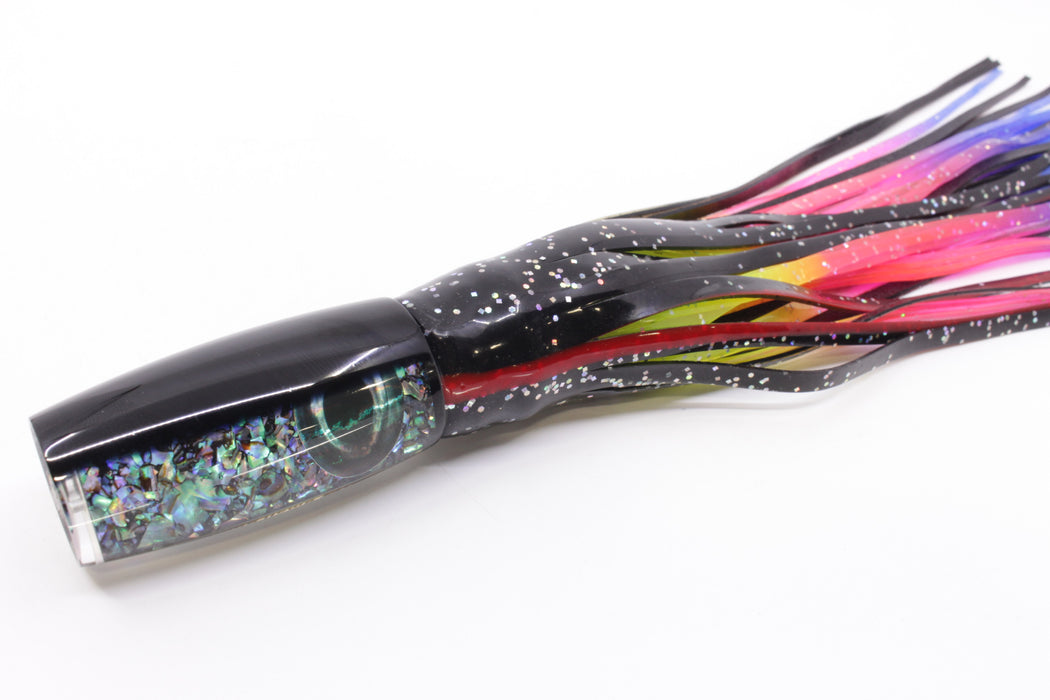 Moyes Lures S&P Black Back Small Shotgun 9" 4oz Skirted Black/Rainbow