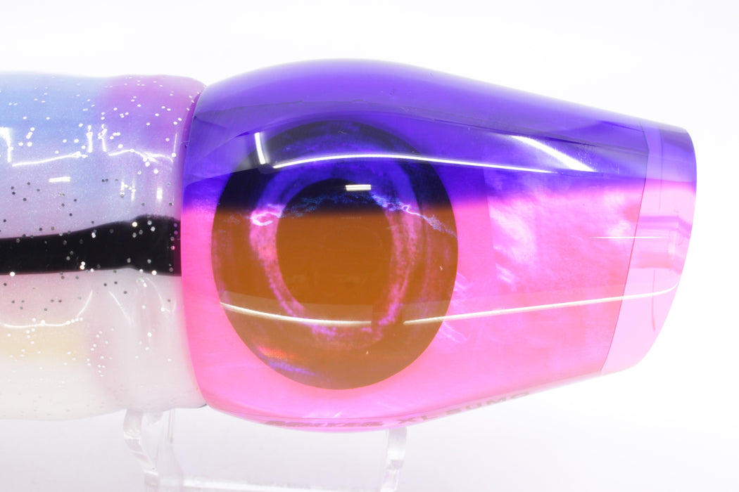 Moyes Lures Pink MOP Blue Back Taxi Eyes XL Sumo 16" 20.5oz Skirted Gay Bob