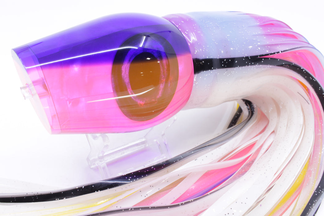 Moyes Lures Pink MOP Blue Back Taxi Eyes XL Sumo 16" 20.5oz Skirted Gay Bob