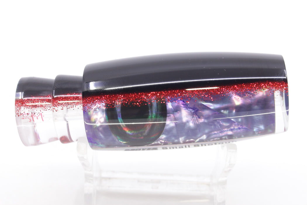 Moyes Lures Rainbow MOP Black-Red Back Taxi Eyes Small Shotgun 9" 2oz