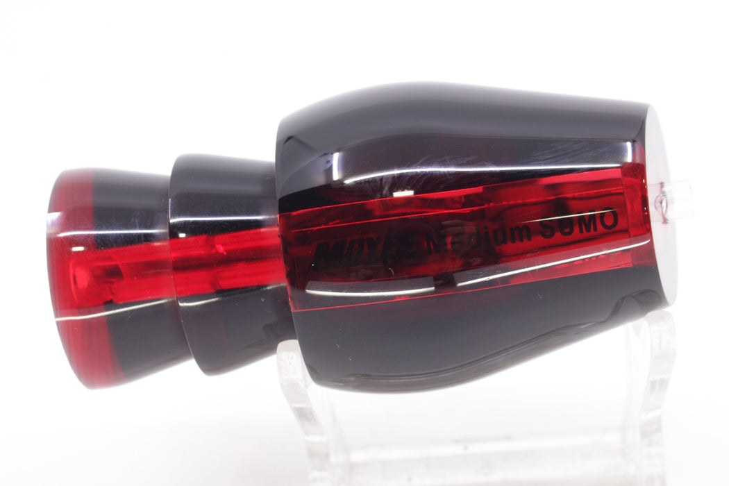Moyes Lures Red Mirrored Black Back Taxi Eyes Medium Sumo 12" 3.7oz