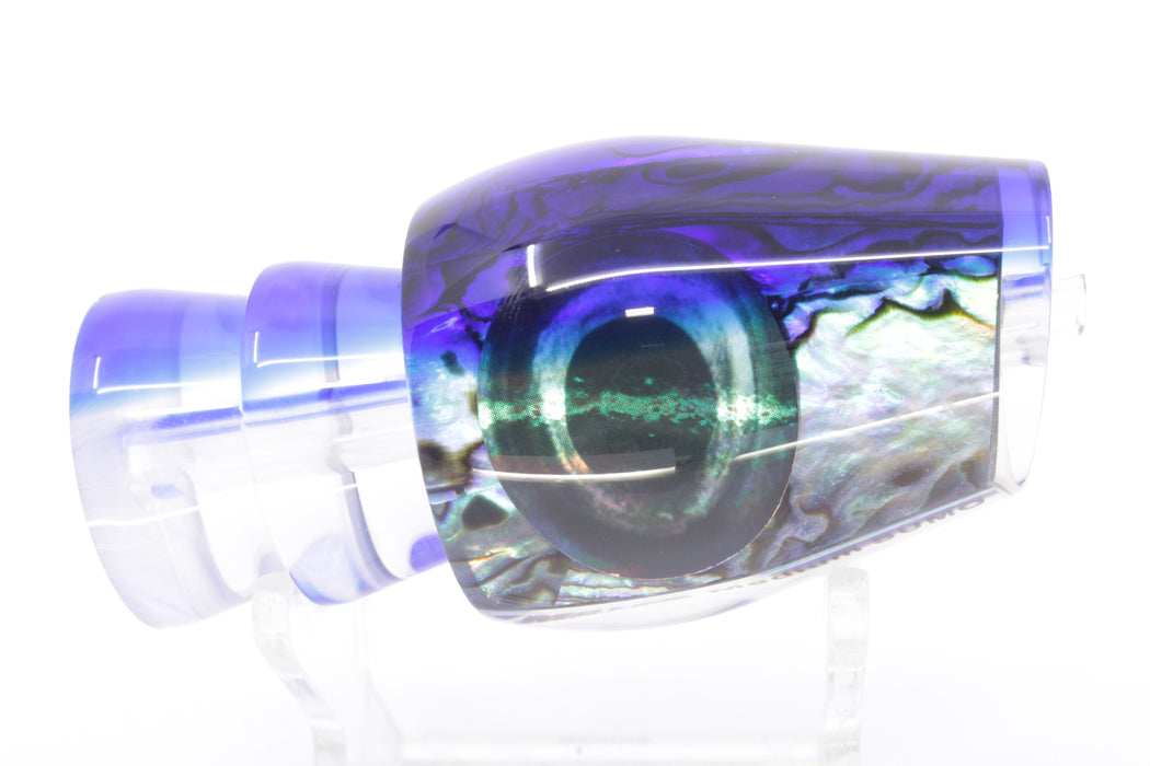 Moyes Lures Paua Shell Blue Back Taxi Eyes Medium Sumo 12" 3.7oz