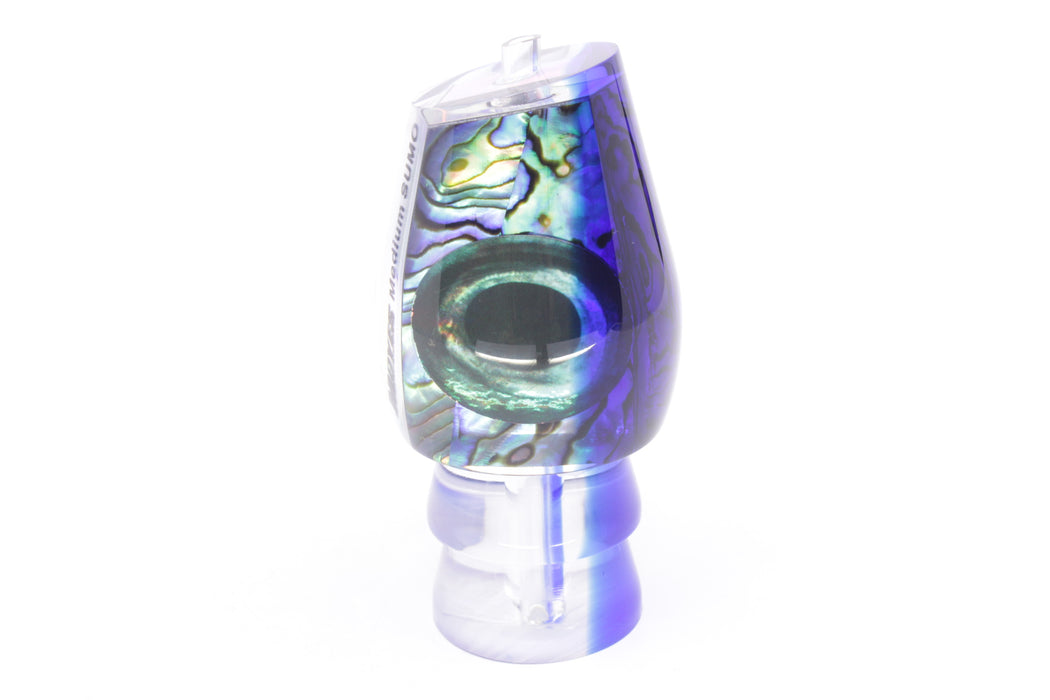 Moyes Lures Paua Shell Blue Back Taxi Eyes Medium Sumo 12" 3.7oz