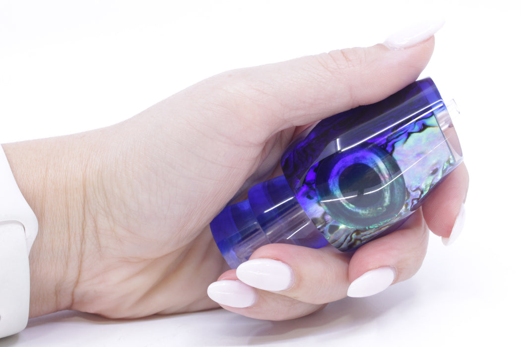 Moyes Lures Paua Shell Blue Back Taxi Eyes Medium Sumo 12" 3.7oz