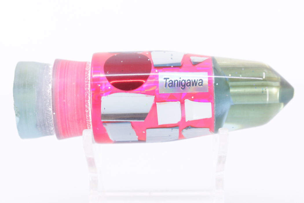 Tanigawa Lures Ice Blue Resin Pink Rainbow Cracked Glass 2-Hole Bullet 9"+ 7.8oz