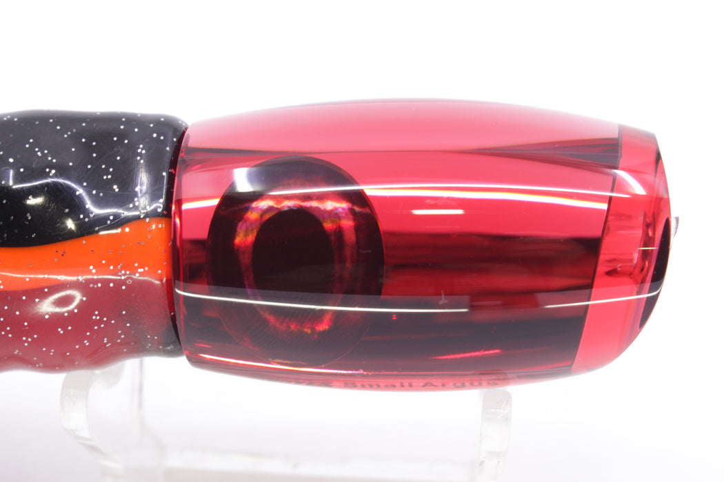 Moyes Lures Red Mirrored Small Argus 9" 3.5oz Skirted Black-Red GZE
