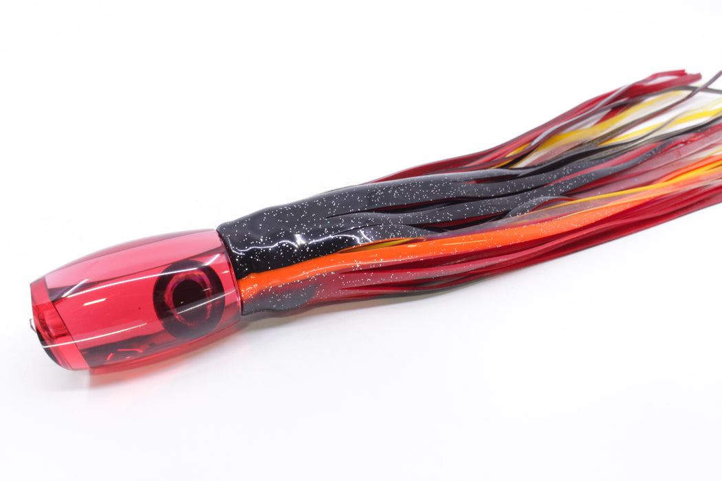 Moyes Lures Red Mirrored Small Argus 9" 3.5oz Skirted Black-Red GZE