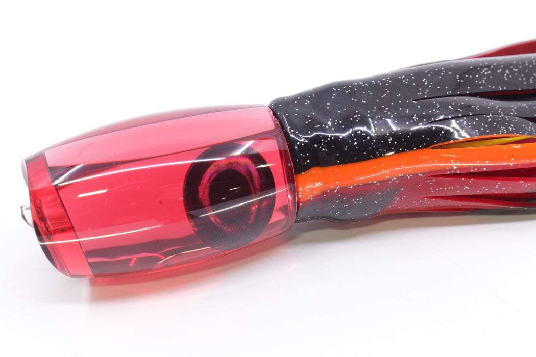 Moyes Lures Red Mirrored Small Argus 9" 3.5oz Skirted Black-Red GZE