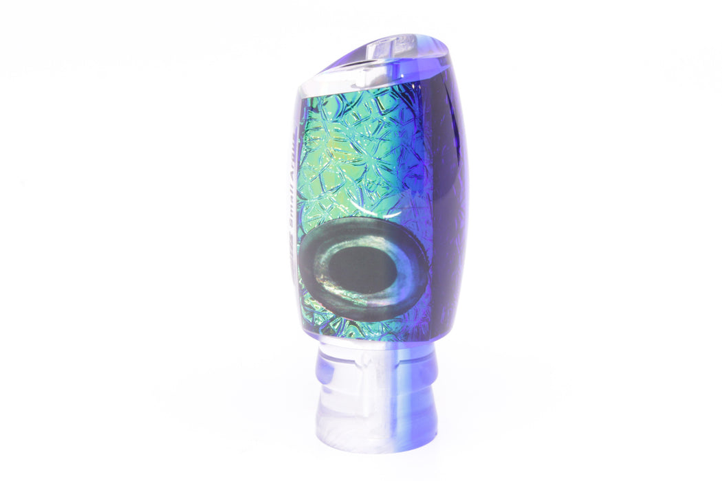 Moyes Lures Green-Blue Oil Slick Blue Back Small Argus 9" 2oz GZE