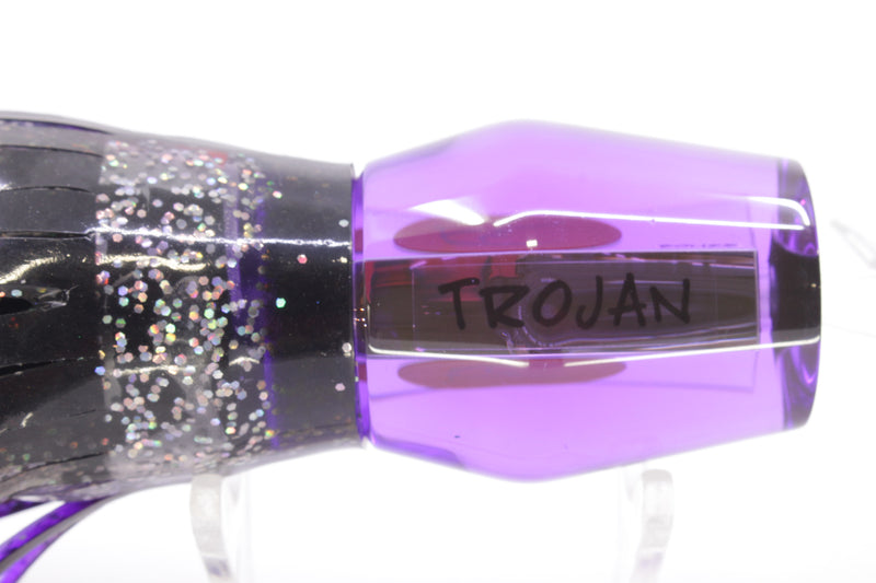 Bonze Lures Purple Mirrored Red Eyes Trojan 10" 5.5oz Skirted