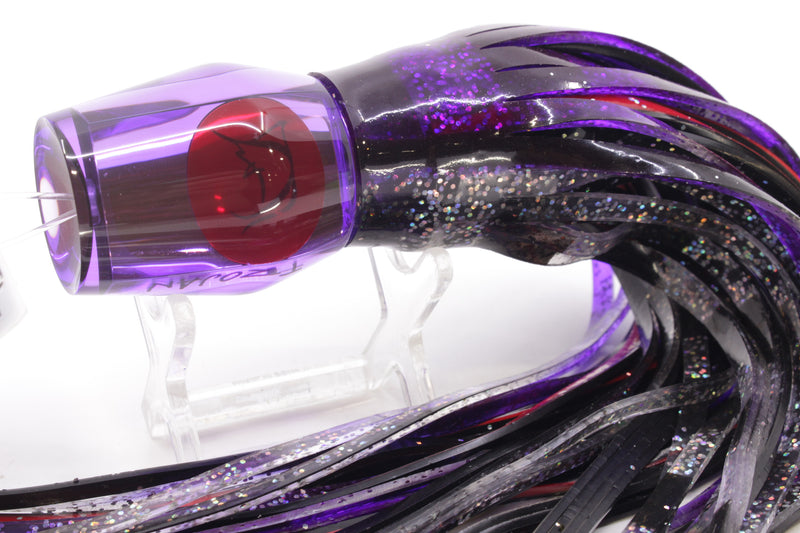 Bonze Lures Purple Mirrored Red Eyes Trojan 10" 5.5oz Skirted