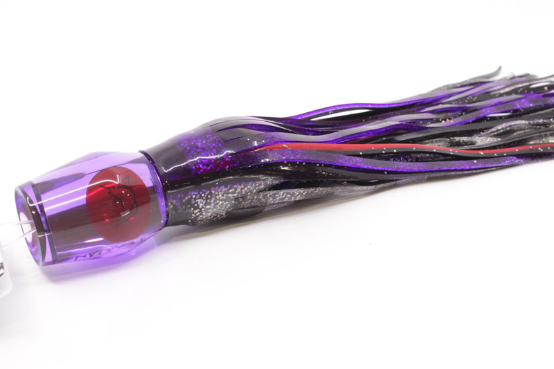 Bonze Lures Purple Mirrored Red Eyes Trojan 10" 5.5oz Skirted