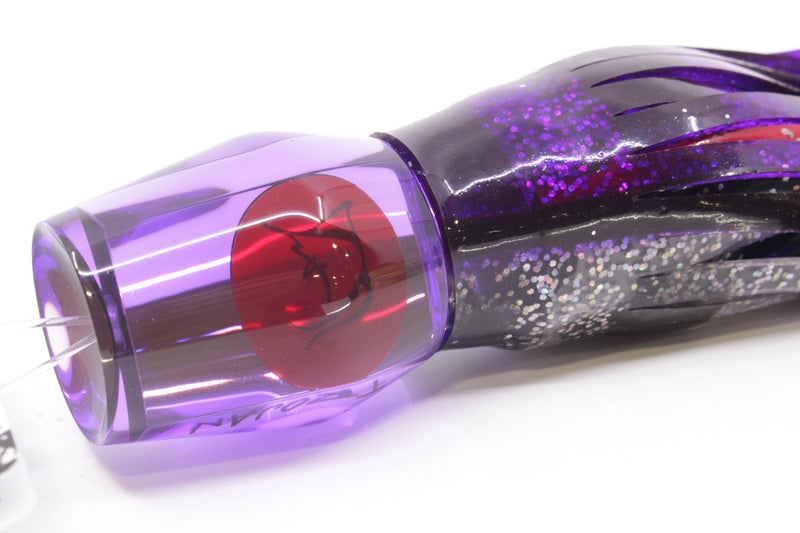 Bonze Lures Purple Mirrored Red Eyes Trojan 10" 5.5oz Skirted