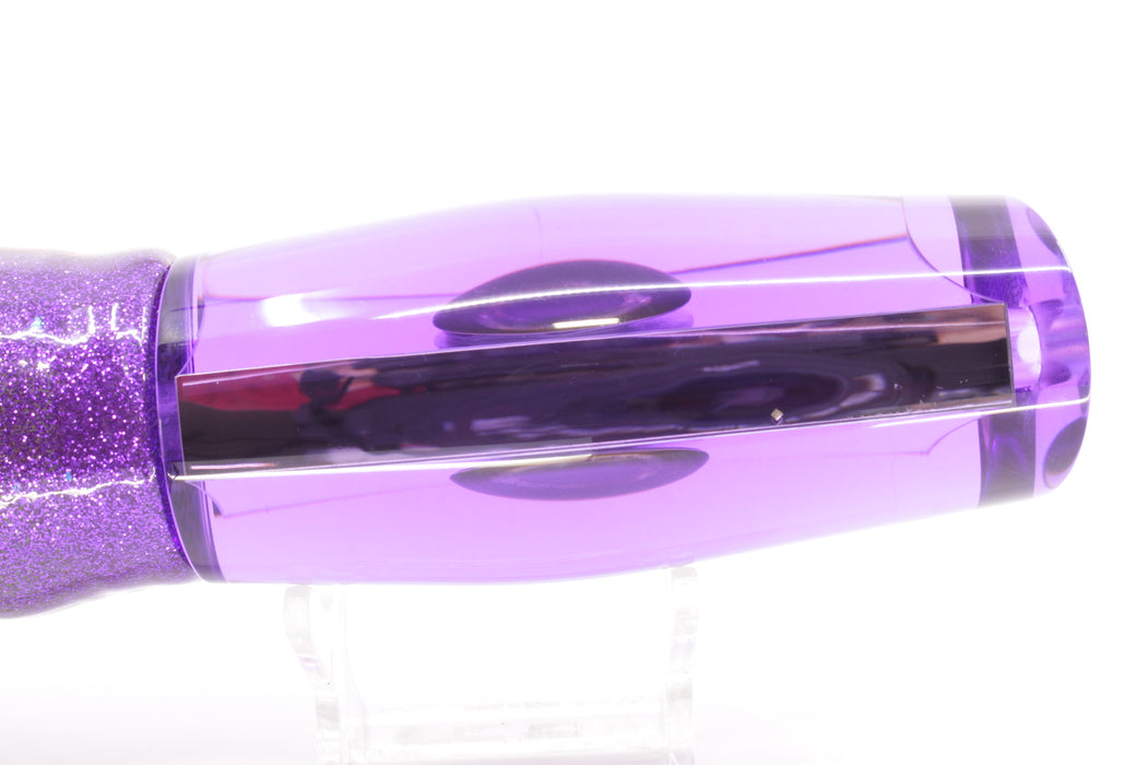 Moyes Lures Purple Mirrored Large Dark-N-Stormy 14" 12.2oz Skirted Purple/Rainbow