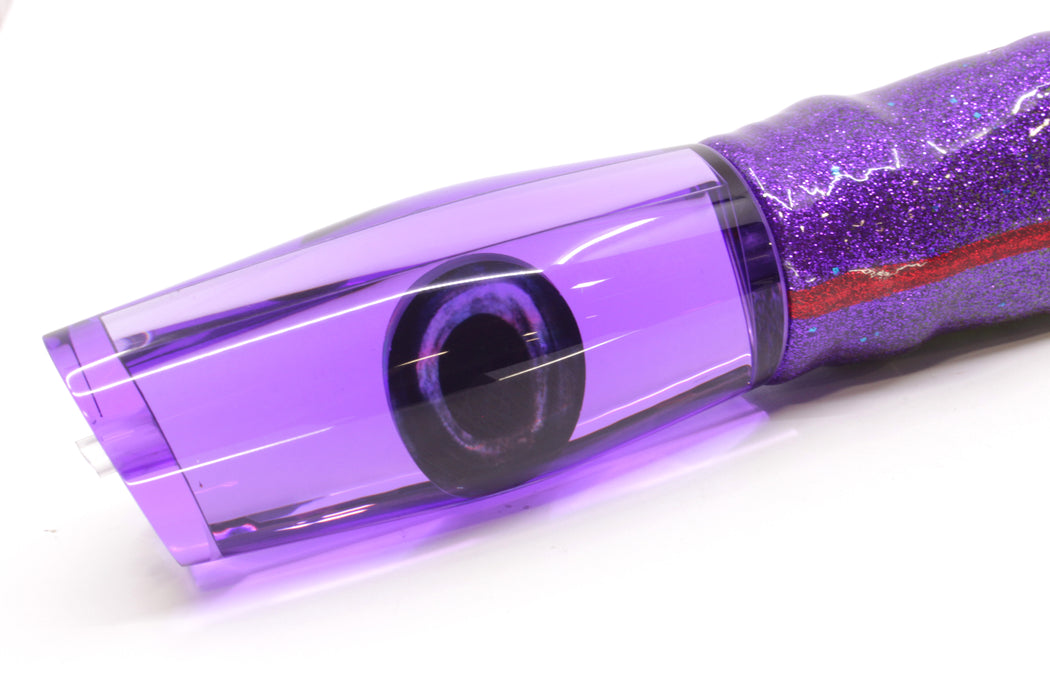 Moyes Lures Purple Mirrored Large Dark-N-Stormy 14" 12.2oz Skirted Purple/Rainbow