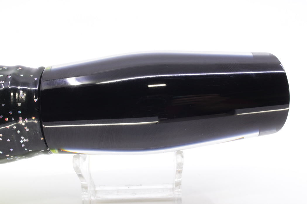 Moyes Lures Black Pearl Black Back Large Dark-N-Stormy 14" 12.2oz Skirted Magic Johnson