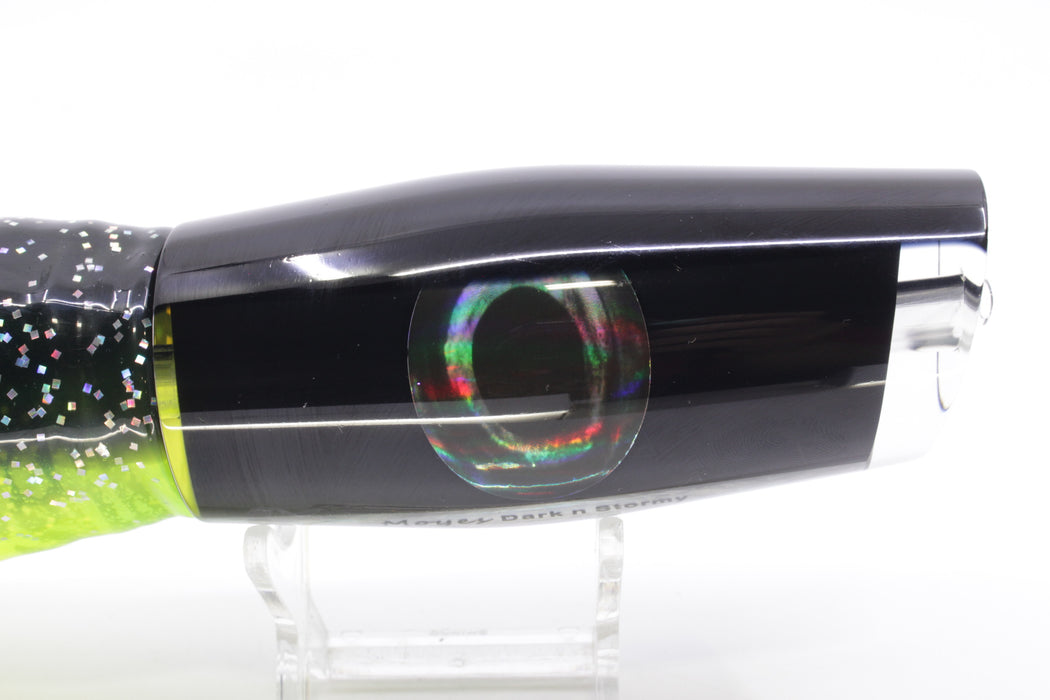 Moyes Lures Black Pearl Black Back Large Dark-N-Stormy 14" 12.2oz Skirted Magic Johnson