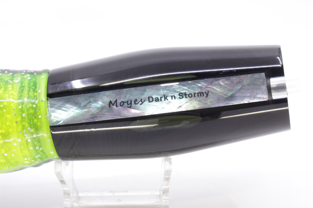 Moyes Lures Black Pearl Black Back Large Dark-N-Stormy 14" 12.2oz Skirted Magic Johnson