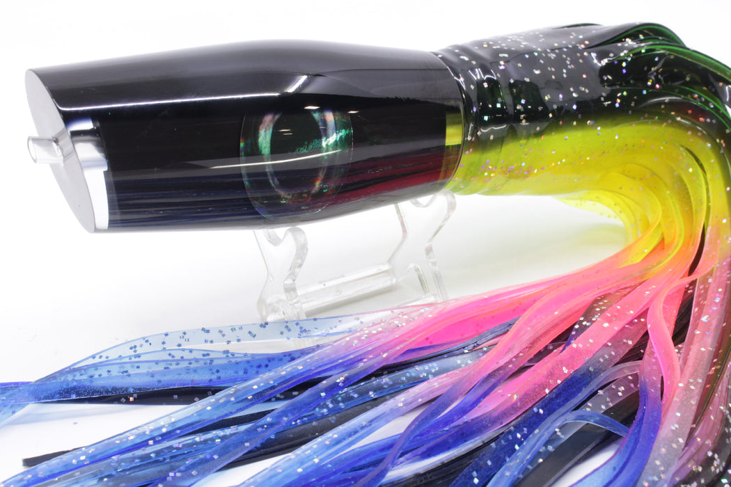 Moyes Lures Black Pearl Black Back Large Dark-N-Stormy 14" 12.2oz Skirted Magic Johnson