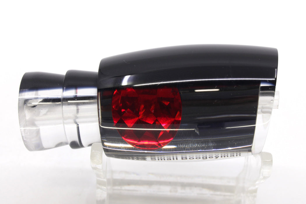 Moyes Lures Clear Mirrored Black Back Red Eyes Small Boogeyman 9" 1.5oz