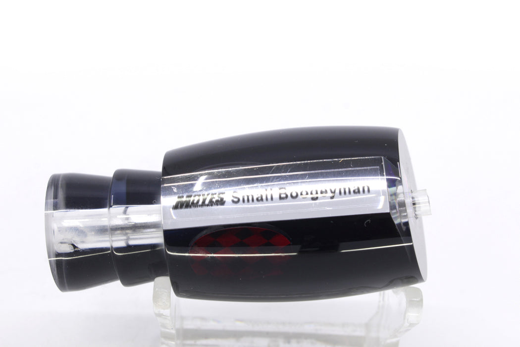 Moyes Lures Clear Mirrored Black Back Red Eyes Small Boogeyman 9" 1.5oz