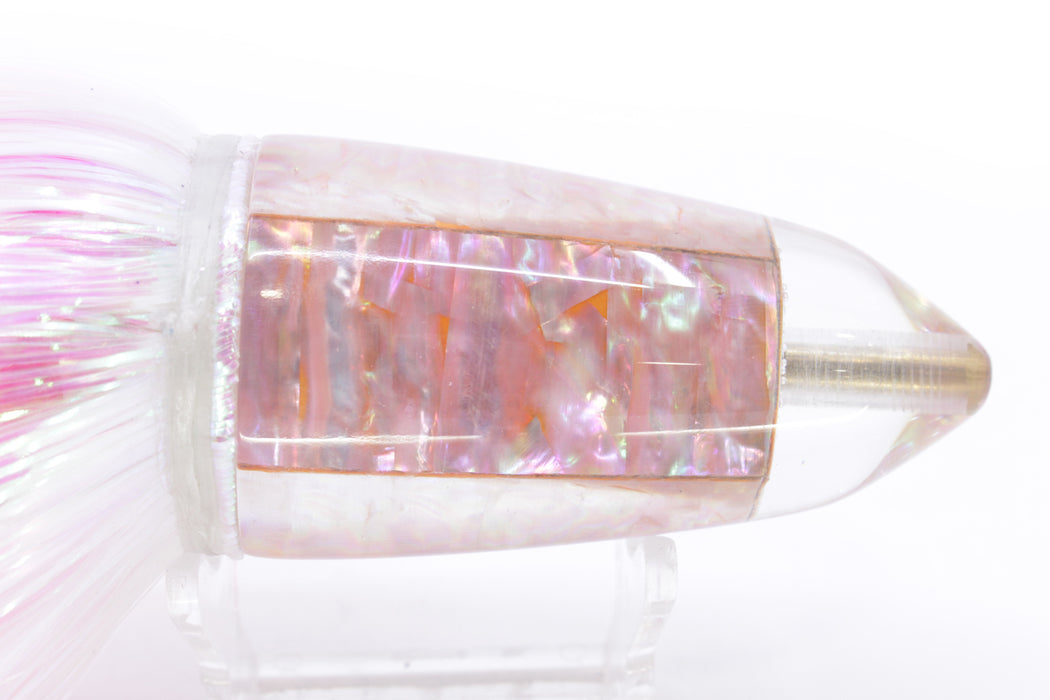 Koya Lures Pink Awabi Short AK Bullet 12" 13.5oz EZ Flash White/Pink