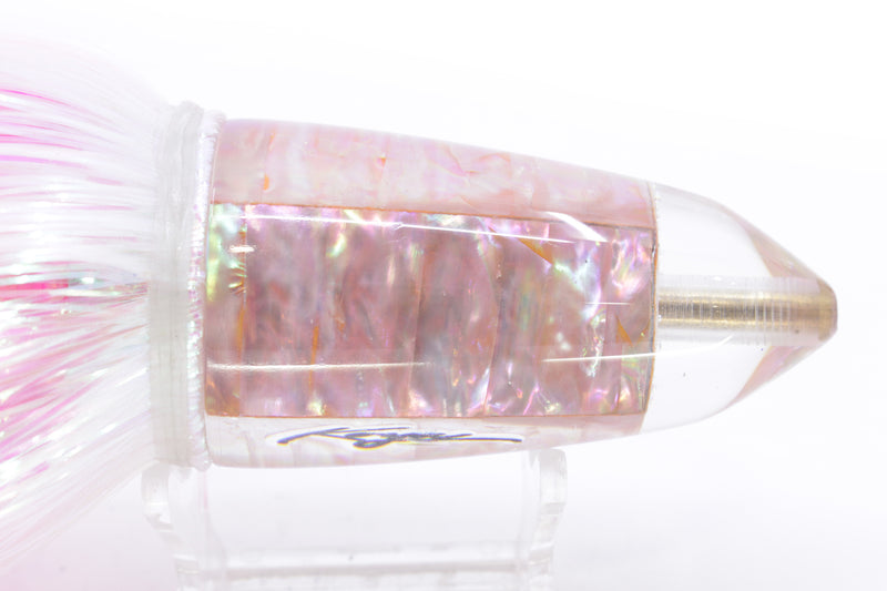 Koya Lures Pink Awabi Short AK Bullet 12" 13.5oz EZ Flash White/Pink