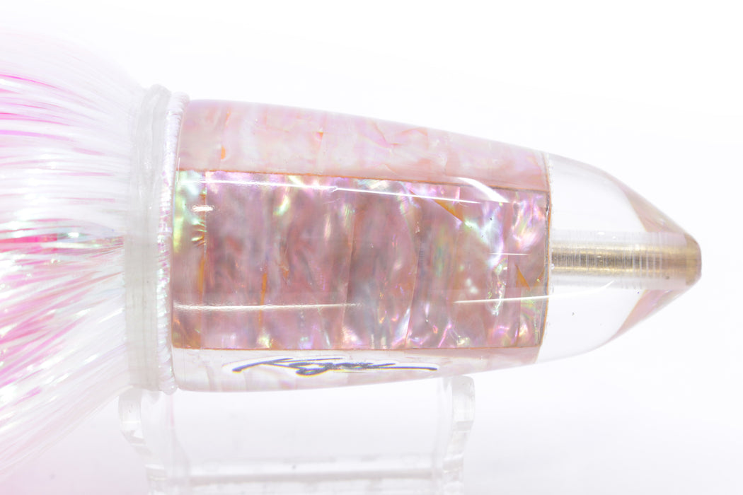 Koya Lures Pink Awabi Short AK Bullet 12" 13.5oz EZ Flash White/Pink