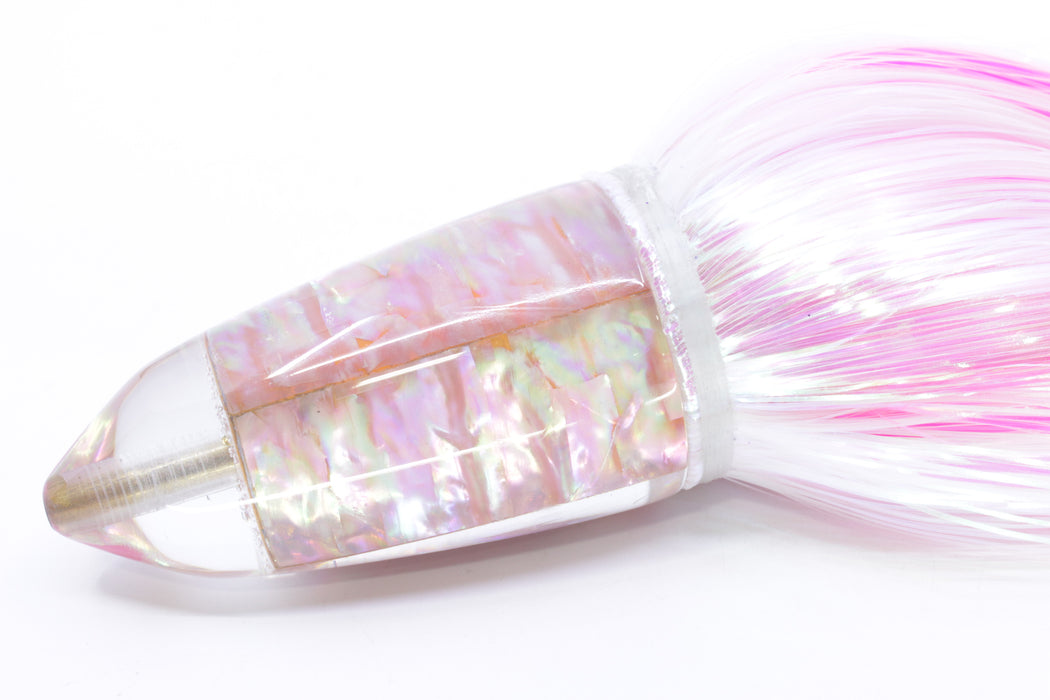 Koya Lures Pink Awabi Short AK Bullet 12" 13.5oz EZ Flash White/Pink