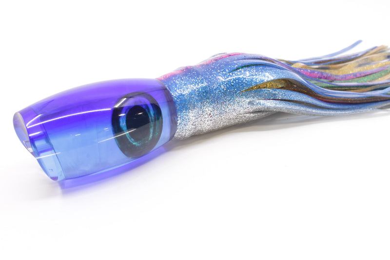 Moyes Lures Ice Blue MOP Blue Back Large Argus 14" 10oz Skirted Blue-Pink-Silver