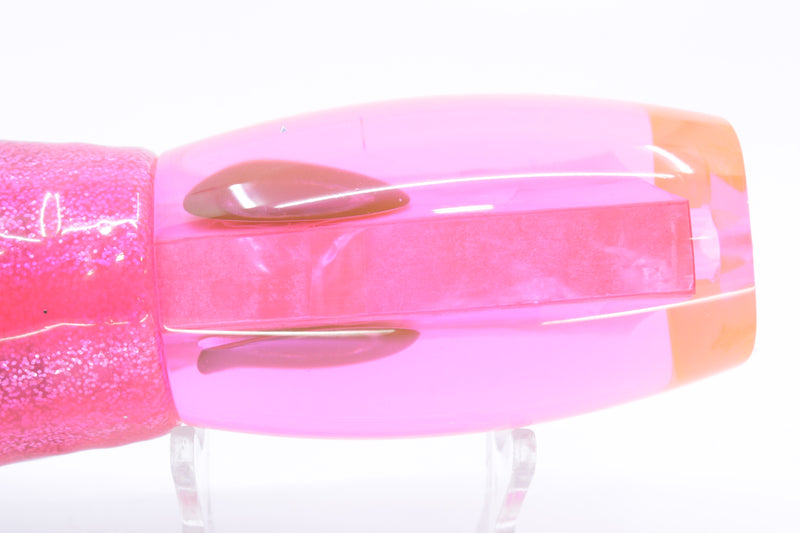 Moyes Lures Fluorescent Pink MOP Large Argus 14" 10oz Skirted Pink-Silver