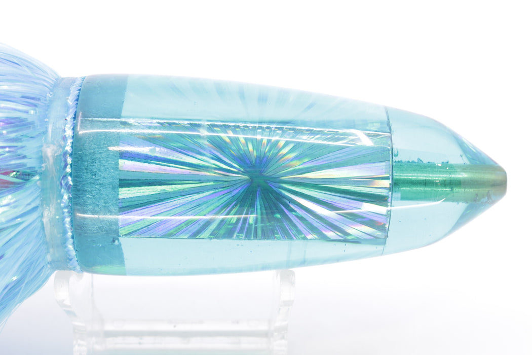 Koya Lures Teal Rainbow Starburst AK Bullet 12" 14.5oz EZ Flash Ice Blue/Pink