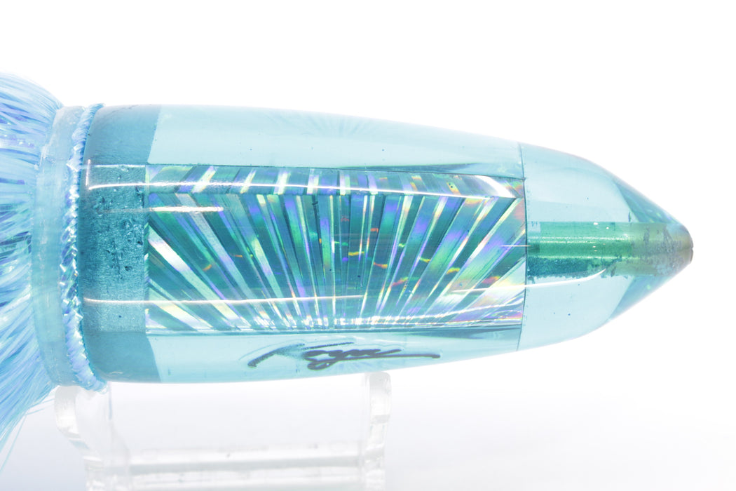 Koya Lures Teal Rainbow Starburst AK Bullet 12" 14.5oz EZ Flash Ice Blue/Pink