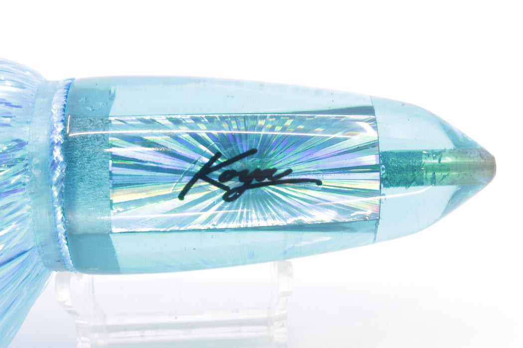 Koya Lures Teal Rainbow Starburst AK Bullet 12" 14.5oz EZ Flash Ice Blue/Pink