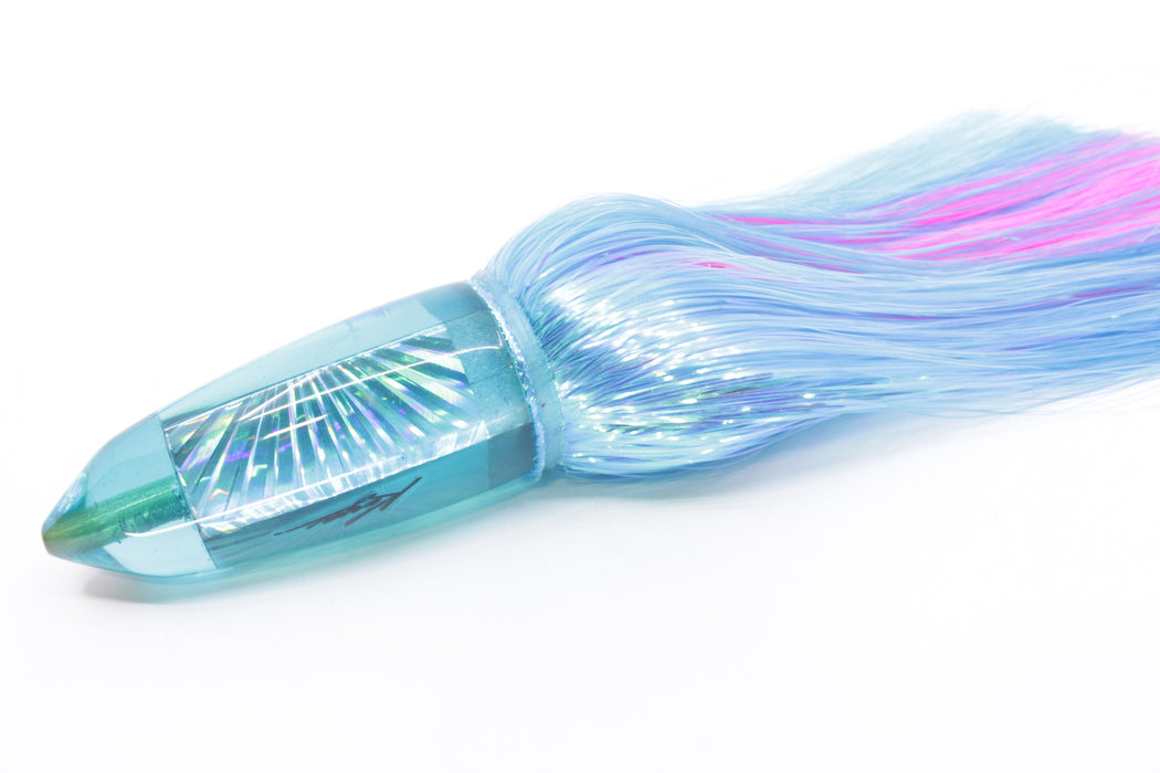 Koya Lures Teal Rainbow Starburst AK Bullet 12" 14.5oz EZ Flash Ice Blue/Pink