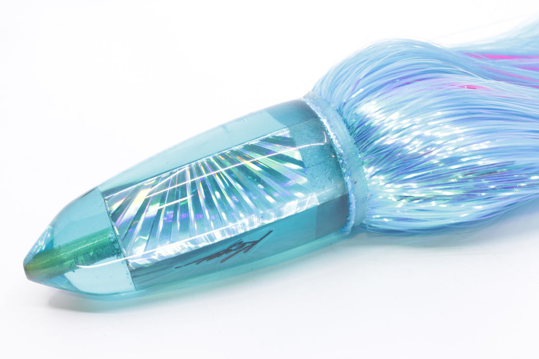 Koya Lures Teal Rainbow Starburst AK Bullet 12" 14.5oz EZ Flash Ice Blue/Pink