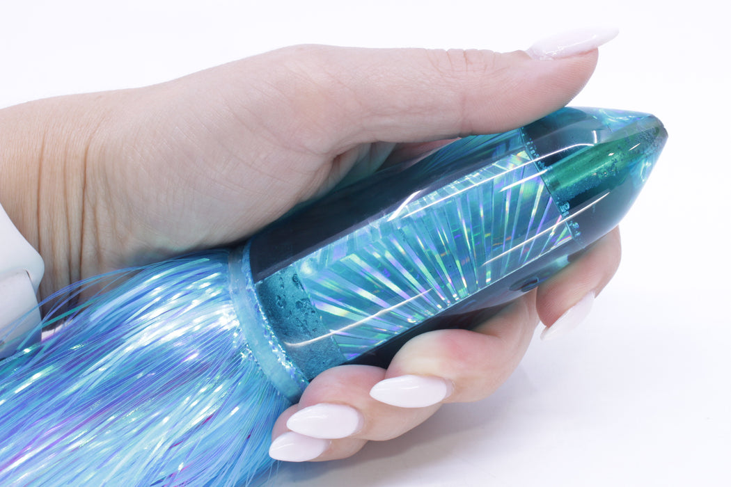 Koya Lures Teal Rainbow Starburst AK Bullet 12" 14.5oz EZ Flash Ice Blue/Pink