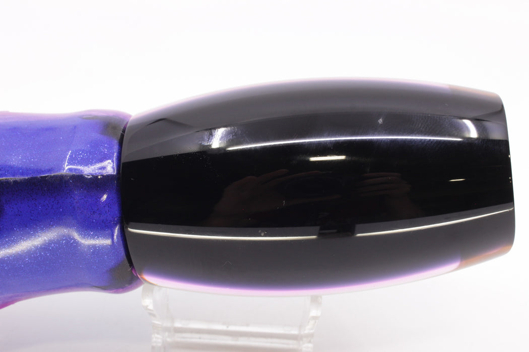 Moyes Lures Rainbow MOP Black-Pink Back 1305 16" 14oz Fire Tailz Vinyl Blue Dream