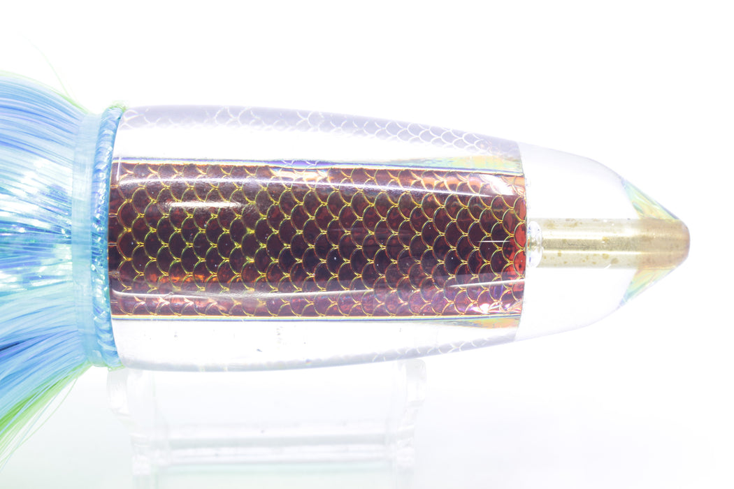 Koya Lures Rainbow Scale AK Bullet 12" 14.5oz EZ Flash Ice Blue-Green-Chartreuse