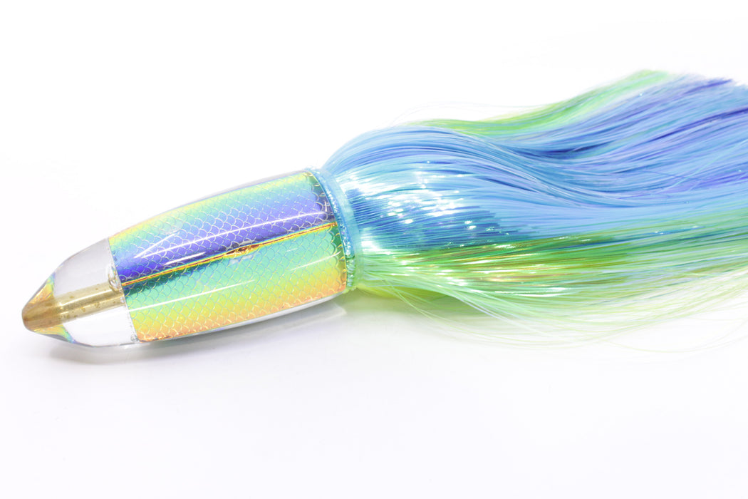 Koya Lures Rainbow Scale AK Bullet 12" 14.5oz EZ Flash Ice Blue-Green-Chartreuse